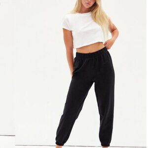 LAZYPANTS Women’s Nova Fleece Classic Black Original Sweatpants Size Large